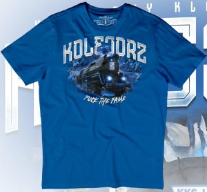 T-shirt LOKOMOTYWA niebieski