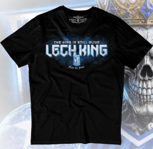 T-shirt LECH KING czarny